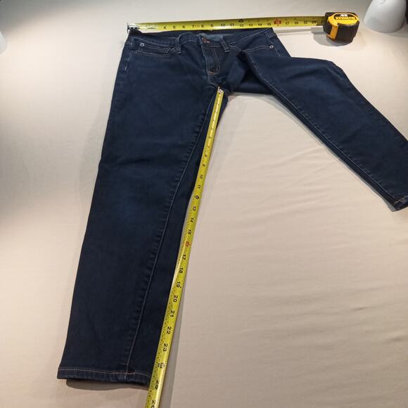 J.Crew Mercantile dark blue stretch jeans W30 L28 slim straight denim - Picture 4 of 6